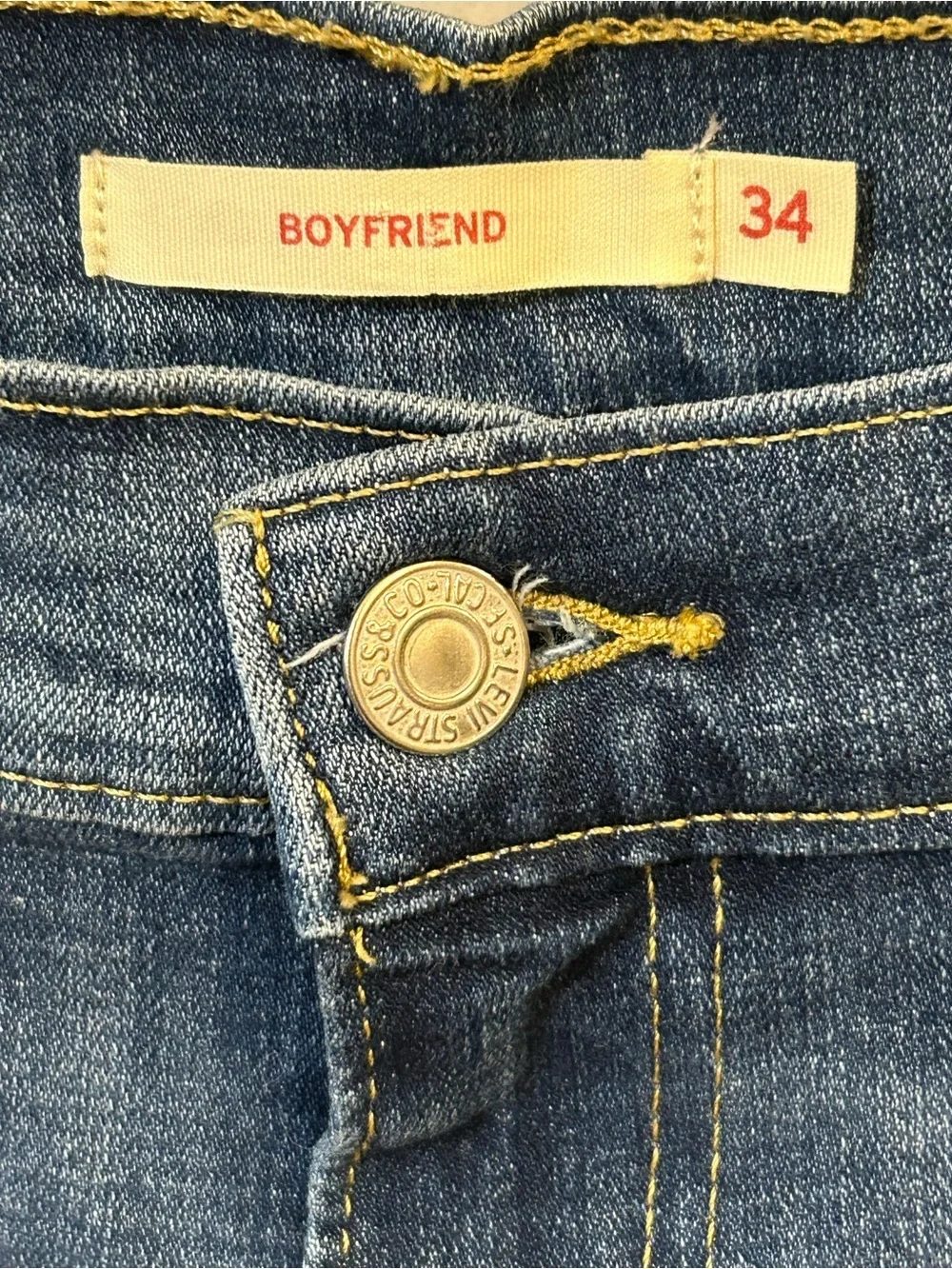 Levi's Women’s Plus Size Distressed Boyfriend Jeans